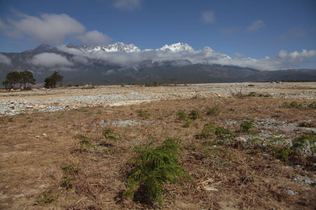 Lijiang Yulong Snow Mountain Scenicの写真素材