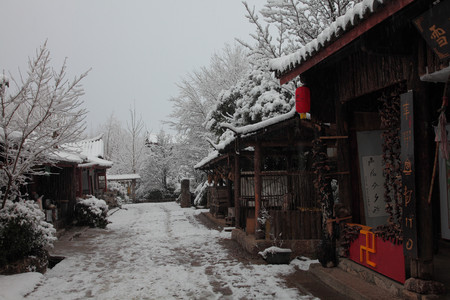 Naxi-snow villageのeditorial素材