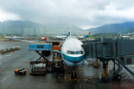 Hongkong Chilajiao Airportのeditorial素材