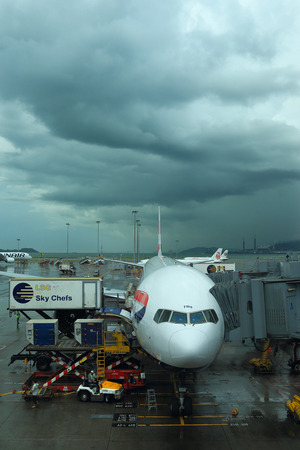 Hongkong Chilajiao Airportのeditorial素材