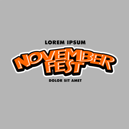 November Fest party banner vector of festival celebration poster backgroundのイラスト素材