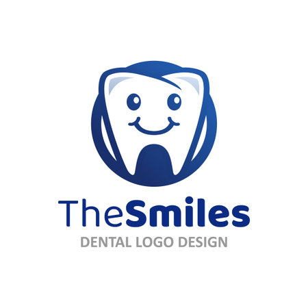 Dentist Logo of Dental clinic icon healthy people symbol tooth smile dentistry clipart medical dentist vectorのイラスト素材