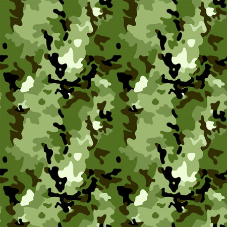 Military Camo seamless pattern of Army Camouflage repeating patterns vector soldier uniform textileのイラスト素材