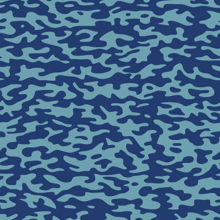 Navy Military Camouflage seamless pattern of Army Camo repeating patterns vector hunting uniform textileのイラスト素材
