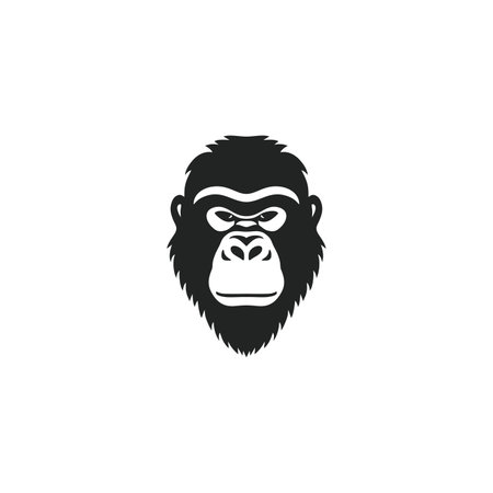 Vector of Gorilla head logo of monkey - ID:1-207900613 - Royalty Free ...