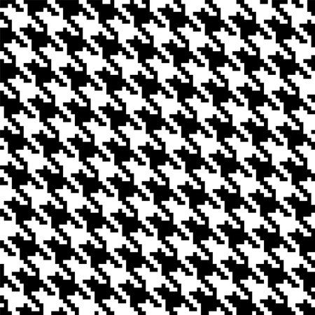 vector of geometrical houndstooth seamless pattern. Vintage abstract geometric repeating patterns.