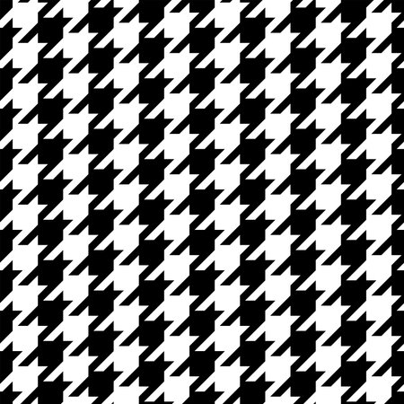 Houndstooth repeating Retro pattern vector of tweed hounds tooth cloth seamless patterns. abstract vintage weave twill art of wool fabric.のイラスト素材