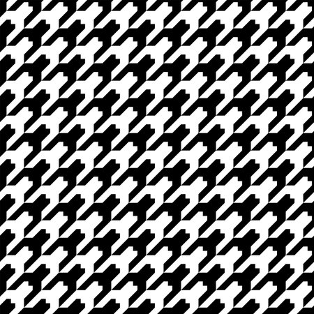 Hounds tooth seamless pattern vector of tweed hounds tooth cloth repeating patterns. abstract old...