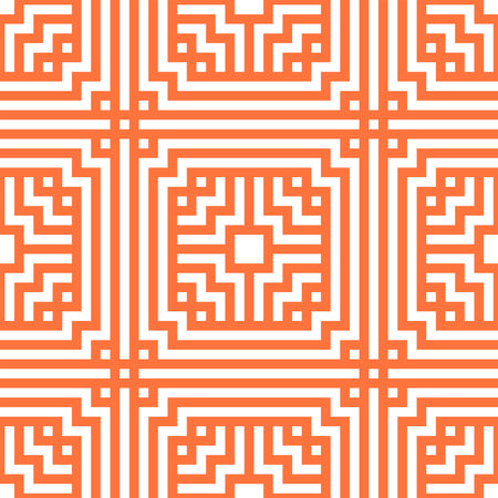 Seamless pattern of Hexagon line art. Geometrical illusion optic repeating patterns of tessellation vector.のイラスト素材