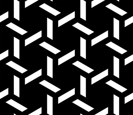 interlocking knot Repeating pattern. Hexagon symbol seamless patterns, vector of Geometric lines background.のイラスト素材