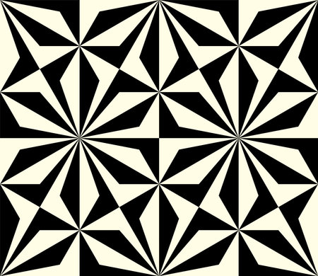 Geometric of Repeating pattern. Shape repeated optical illusion patterns of  printable vector Art.のイラスト素材