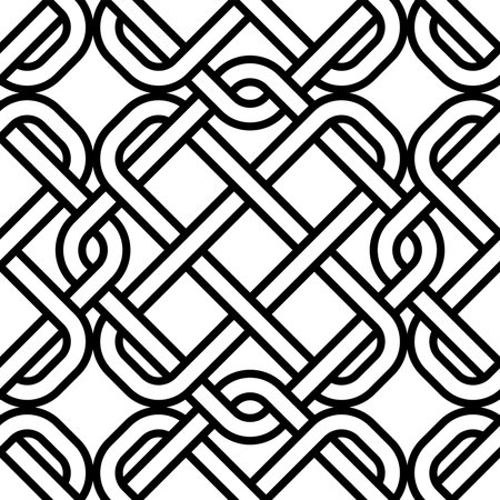 Art of Seamless pattern. Geometric Shape repeated patterns of Tiles Interlocking  vector design, printable.のイラスト素材