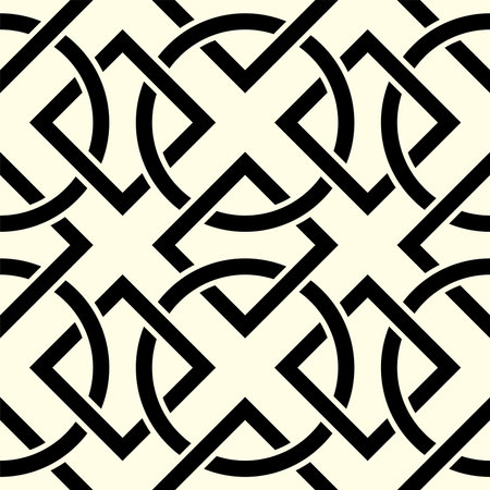 Geometric Repeating pattern. Artistic of Interlocking Shape repeated patterns, printable vector Art.のイラスト素材
