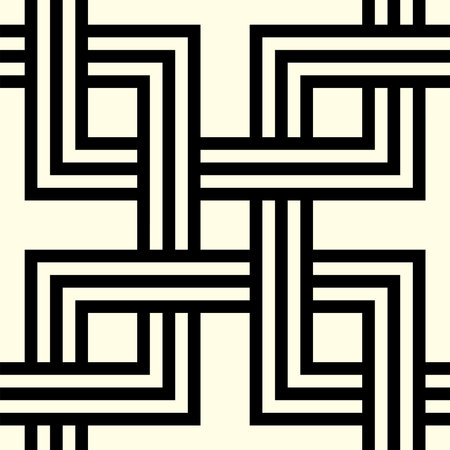 Geometric Seamless pattern of printable vector Art. Artistic Interlocking Shape repeated patterns.のイラスト素材