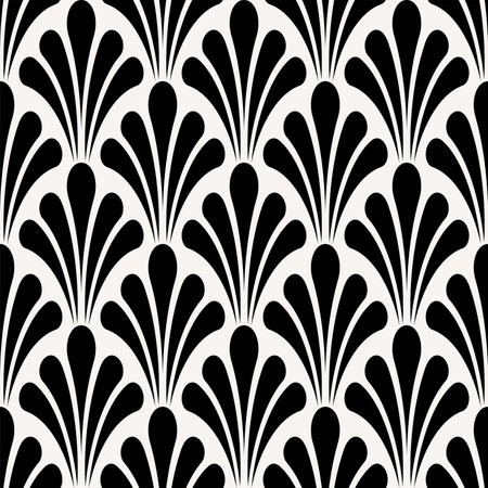 Seamless Leaf pattern of printable vector Art. Foliage Geometric Shapes repeated patterns of floral background.のイラスト素材