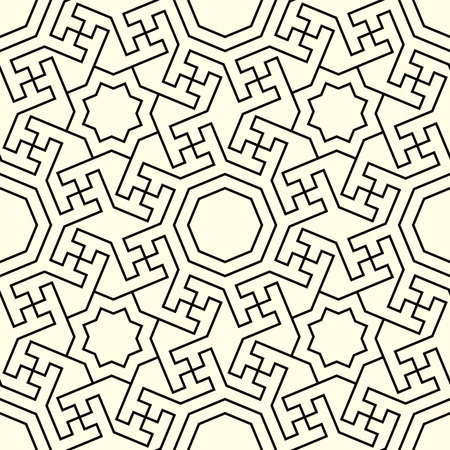 Art of Repeating pattern. Geometric Shapes Seamless patterns background of printable vector.のイラスト素材