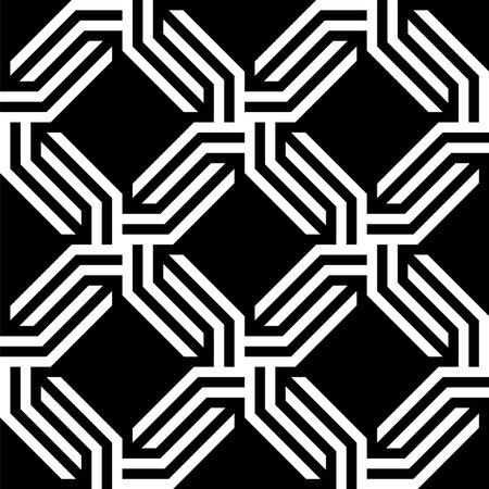 Repeating Geometric patterns of printable vector. Artistic stencil Art repeated pattern background.のイラスト素材