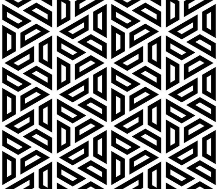 Stencil of Seamless pattern. Geometric Art Shapes Repeating patterns background of printable vector.のイラスト素材