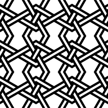 Art of Seamless patterns. Geometric Shapes Stencils Repeating pattern background of printable vector.のイラスト素材