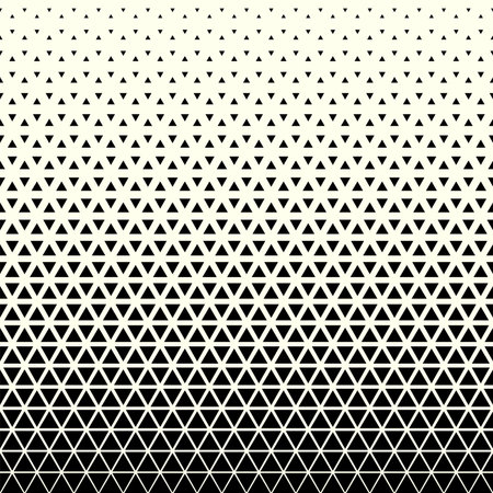 Hexagonal seamless Halftone pattern of printable vector. Ink Print repeating patterns of triangle...