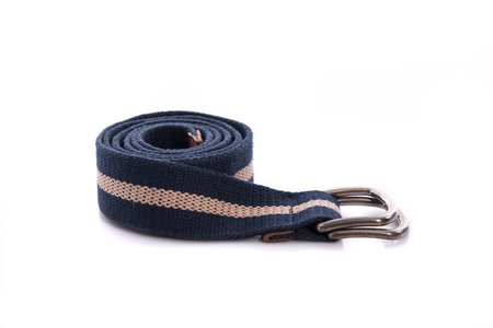 Close up of fashion belt on white background isolatedの写真素材