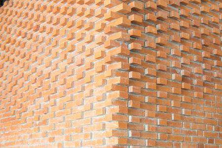 Close up of beautiful brick wallの写真素材