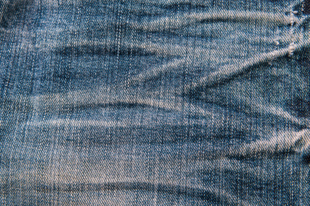 Close up of old wrinkle denim japan jean texture.の写真素材