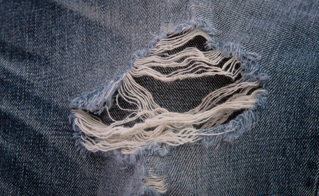 Close up of old denim japan jean texture.の写真素材