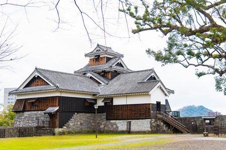 Vintage fort of kumamoto castle in kumamoto city kyushu japan.のeditorial素材