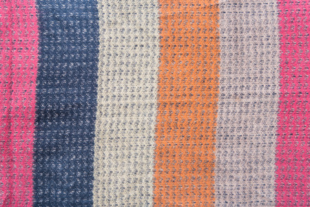 Beautiful vintage multicolor cotton fabric texture.の写真素材
