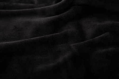 Close up of beautiful black velvet texture background.の写真素材