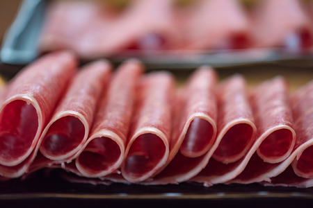 Close up of japan a5 beef called  Hida wagyu for sukiyaki and shabu in japanese  restuarant at hida takayama japan.の写真素材