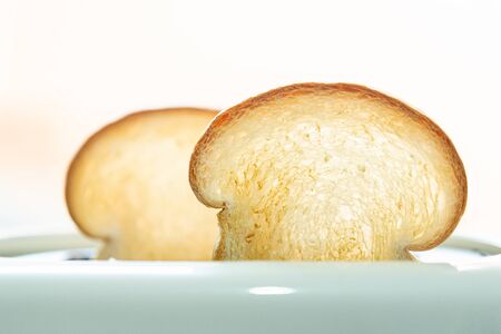 Close up of english bread toast for breakfast in the morning.