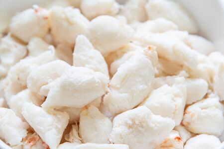 Close up of  high quality fresh crab meat from Hokkaido Japan.の写真素材