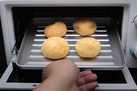 Close up of fresh Japan homemade bakery in local Japanese cafe.の写真素材