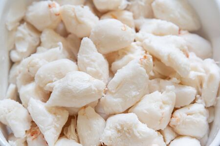 Close up of  high quality fresh crab meat from Hokkaido Japan.の写真素材