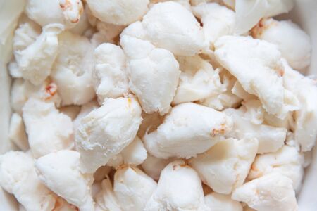 Close up of  high quality fresh crab meat from Hokkaido Japan.の写真素材
