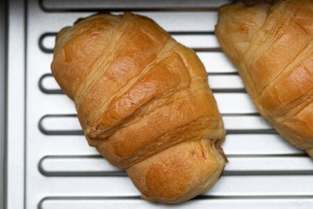 Close up of fresh Japan homemade bakery in local Japanese cafe.の写真素材