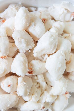 Close up of  high quality fresh crab meat from Hokkaido Japan.の写真素材