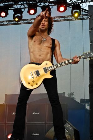 Bucharest - Romania, July 8, 2008 - Def Leppard Performs Live At Romexpoのeditorial素材