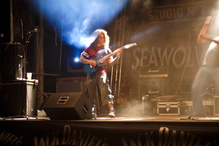 Constanta - Romania, June 11, 2011 - Symbolic perform live at Seawolves Bike Fest 4のeditorial素材