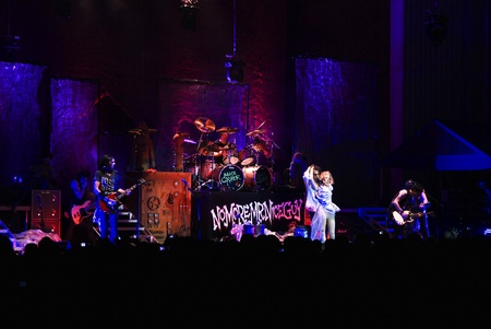 Bucharest - Romania, June 14, 2011 - Alice Cooper perform live at Arenele Romaneのeditorial素材