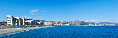 Malaga Beach and City - Spainの写真素材