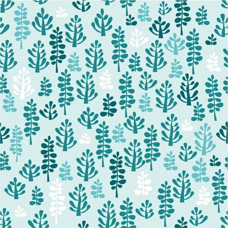 seamless abstract  leaf pattern foliage vector backgroundのイラスト素材