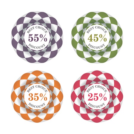 Best choice discount labelsのイラスト素材