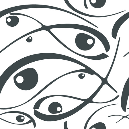 modern stylish |  seamless pattern, monochrome styleのイラスト素材