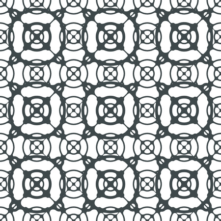 Abstract geometric seamless pattern | monochrome styleのイラスト素材