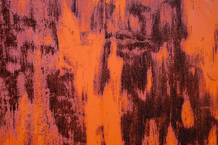 old paint red orange texture metal backgroundの写真素材