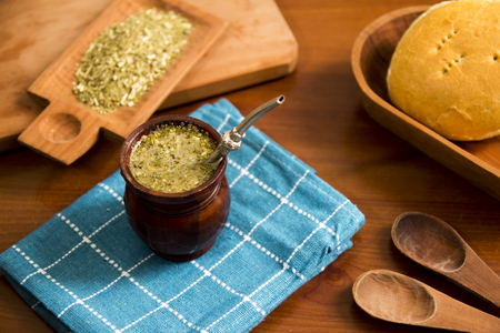 Mate  is a traditional South American infused drinkの写真素材