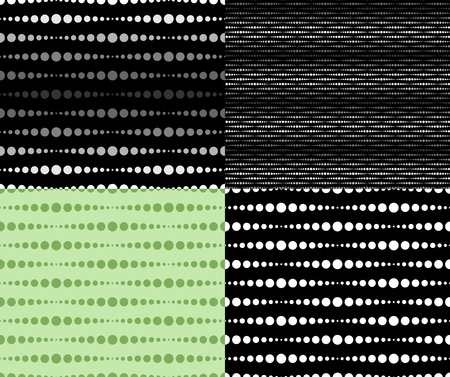 Set of seamless patternsのイラスト素材
